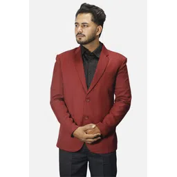 gargian master cut Men Solid Single Breasted Wedding Blazer-picture-15