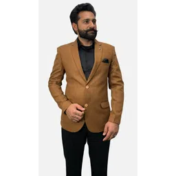 gargian master cut Men Striped Single Breasted Formal, Party Blazer-picture-28