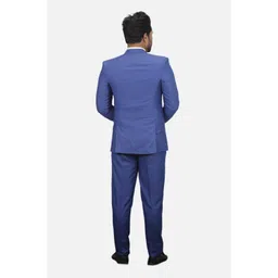 gargian master cut Men Coat Pant Set Solid Suit image 2