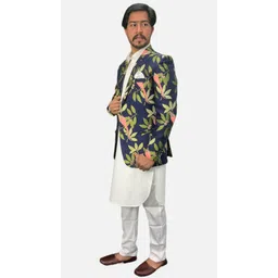 gargian master cut Men Printed Single Breasted Casual Blazer image 2