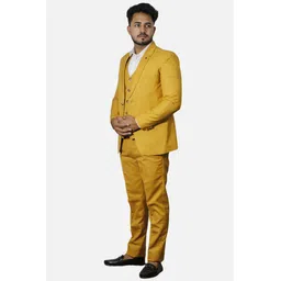 gargian master cut Men Single Breasted Suit Solid Suit image 3