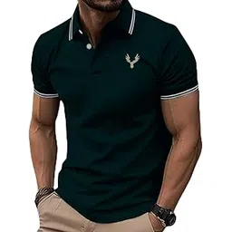 garima knitwear This Polo Offers a That flatters All Body Types While ensuring All-Day Comfort. Its Versatile Design Makes it Suitable for Both Casual outings and More Formal Occasions Green-picture-29