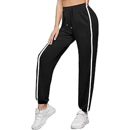 garima knitwear Womens Side Stripe Track Paint The Elastic Waistband ensures a, While The Tapered Legs Provide a Modern Touch. Ideal for Lounging at Home or Running Errands-picture-44