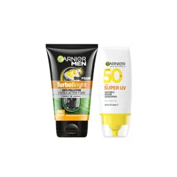 Garnier Men John's Skincare Essentials-TurboBright Face Wash 150g + SuperUV Sunscreen 30ml-picture-13