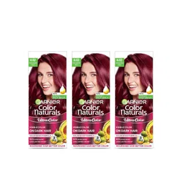 Garnier Set of 3 Color Naturals Hair Color 55ml+50g Each - Cranberry Red 6.62-picture-36