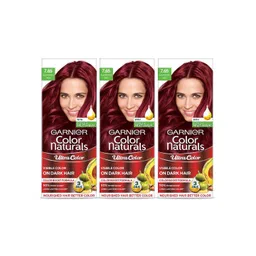 Garnier Set of 3 Color Naturals Ultra Hair Color 55ml + 50g - Raspberry Red 7.65-picture-23