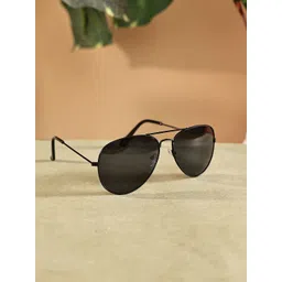 Garry Gobbs Unisex Black Lens & Black Aviator Sunglasses with-image-30