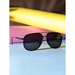 Garry Gobbs Unisex Black Lens & Black Aviator Sunglasses with-image-42