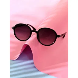 Garry Gobbs Unisex Black Lens & Black Round Sunglasses with-image-5