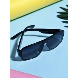 Garry Gobbs Unisex Black Lens & Black Square Sunglasses with-image-27