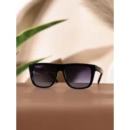 Garry Gobbs Unisex Blue Lens & Black Square Sunglasses with-image-21