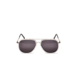 Garry Gobbs Unisex Green Lens & Steel-Toned Aviator Sunglasses with-image-6