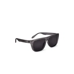 Garry Gobbs Unisex Grey Lens & Gunmetal-Toned Square Sunglasses with-image-13