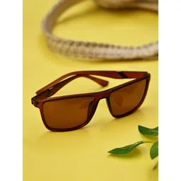 Garry Gobbs Unisex Rectangle Sunglasses with Polarised and UV Protected Lens SG-SR-107-15--image-39