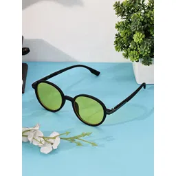 Garry Gobbs Unisex Yellow Lens & Black Round Sunglasses with-image-49