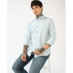 gas Men Regular Fit Long Sleeves Oxford Shirt-picture-50