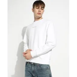 gas Men Typographic Print Regular Fit Crew-Neck Sweatshirt-picture-41