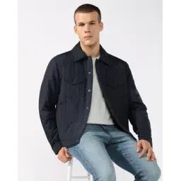 gas Regular Fit Jacket with Brand Applique-picture-46