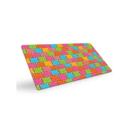 Gathari Green & Pink Printed Spill Resistant Desk Table Mat-picture-13