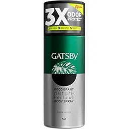 Gatsby Japan's No. 1 Deodorant Nature Perfume Body Spray - Calm Wood, 150ml | Nature Inspired Fragrance | Long-Lasting | Deo for Men | Triple Protection from Sour, Musty & Pollution Odors-picture-40