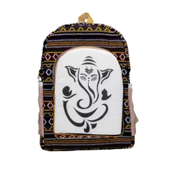 Gau Sudh Unisex Ganesh Print Himalayan Hem Handcrafted Backpack-picture-12