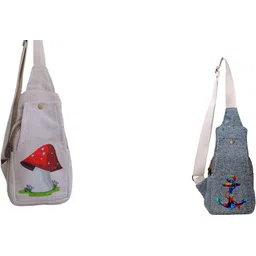 Green, White Men & Women Sling Bag Super Fashion Chest & Crossbody Sling Bag – Eco-Friendly & Stylish Travel Bag-image-34