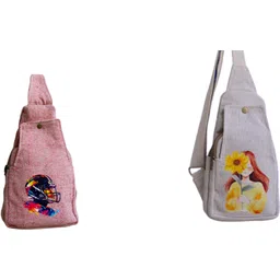 White, Pink Men & Women Sling Bag Super Fashion Chest & Crossbody Sling Bag – Eco-Friendly & Stylish Travel Bag-image-28