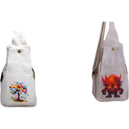 White, White Men & Women Sling Bag Super Fashion Chest & Crossbody Sling Bag – Eco-Friendly & Stylish Travel Bag-image-24