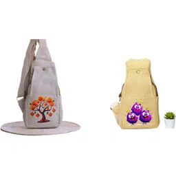 White, Yellow Men & Women Sling Bag Super Fashion Chest & Crossbody Sling Bag – Eco-Friendly & Stylish Travel Bag-image-25