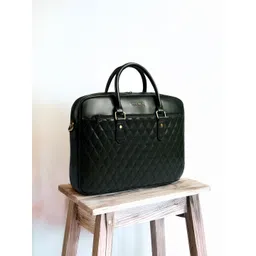 Gauge Machine Unisex Textured PU Laptop Bag-picture-15