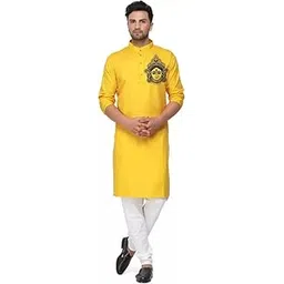 gauri laxmi enterprise Men's Cotton Blend Printed Straight Ethnic Kurta-picture-24