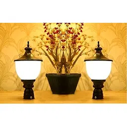 GAUVIK Black gate Light for Home gate/gate lamp/gate Lamps for Outdoor Waterproof/gate Light/gate Pillar Lights for Outdoor for Stairs, Boundries, Pillar, Garden (Pack of 2)-picture-11