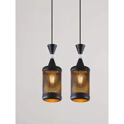 GAUVIK Black & Brown 2 Pieces Traditional Hanging Light Ceiling Lamps-picture-38