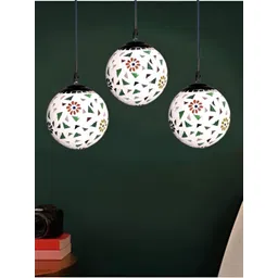 GAUVIK Black & White Printed Glass Ceiling Lamp-picture-28