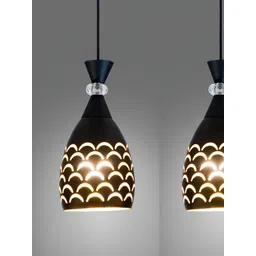 GAUVIK Black & Yellow Printed Aluminium Contemporary Ceiling Lamp-picture-55