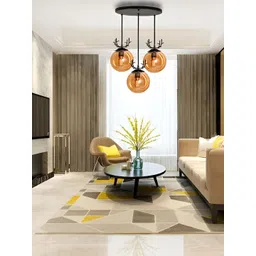 GAUVIK Black Glass Ceiling Lamp-picture-13