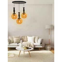 GAUVIK Black Glass Ceiling Lamp-picture-14