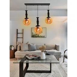 GAUVIK Black Glass Ceiling Lamp-picture-38