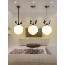 GAUVIK Black Glass Ceiling Lamp-picture-40