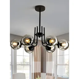 GAUVIK Black Glass Ceiling Lamp-picture-33
