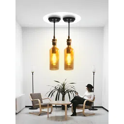 GAUVIK Black Glass Ceiling Lamp-picture-35