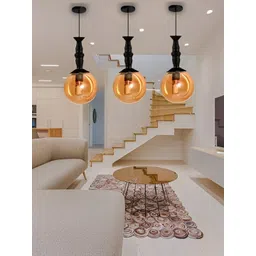 GAUVIK Black Glass Ceiling Lamp-picture-27