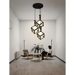 GAUVIK Black Glass Ceiling Lamp-picture-29