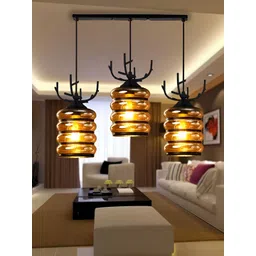 GAUVIK Black Glass Ceiling Lamp-picture-38