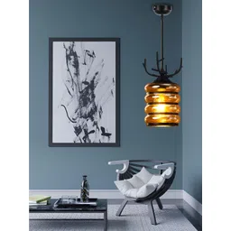 GAUVIK Black Glass Ceiling Lamp-picture-25
