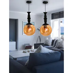 GAUVIK Black Glass Contemporary Ceiling Lamp-picture-57