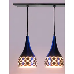 GAUVIK Blue Printed Aluminium Ceiling Lamp image 3