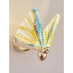 GAUVIK Gold-Toned & Blue Acrylic Frustum Shaped Wall Lamp-image-8