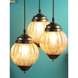 GAUVIK Gold-Toned Glass Ceiling Lamp-image-26