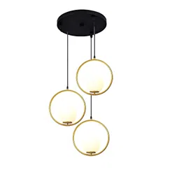 GAUVIK Gold-Toned Glass Ceiling Lamp-image-30